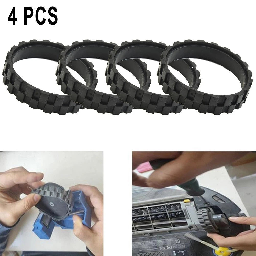 Set of 4 Tires for iRobot Roomba 500 600 700 800 900 Series