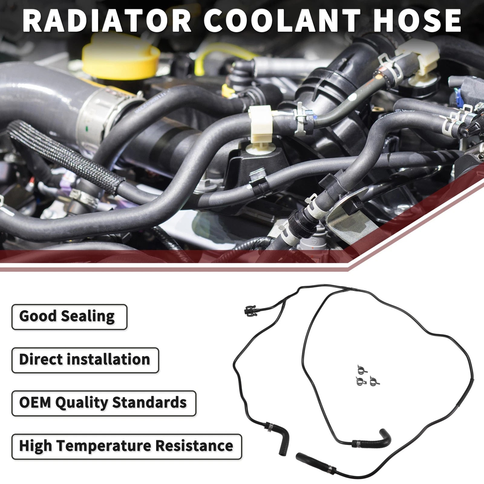 Radiator Coolant Hose for Ford Escape 1.5L (2017–2019) No.GV6Z8B081G