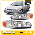 Headlight Assembly for Toyota Camry (2000–2001) Chrome Housing Pair
