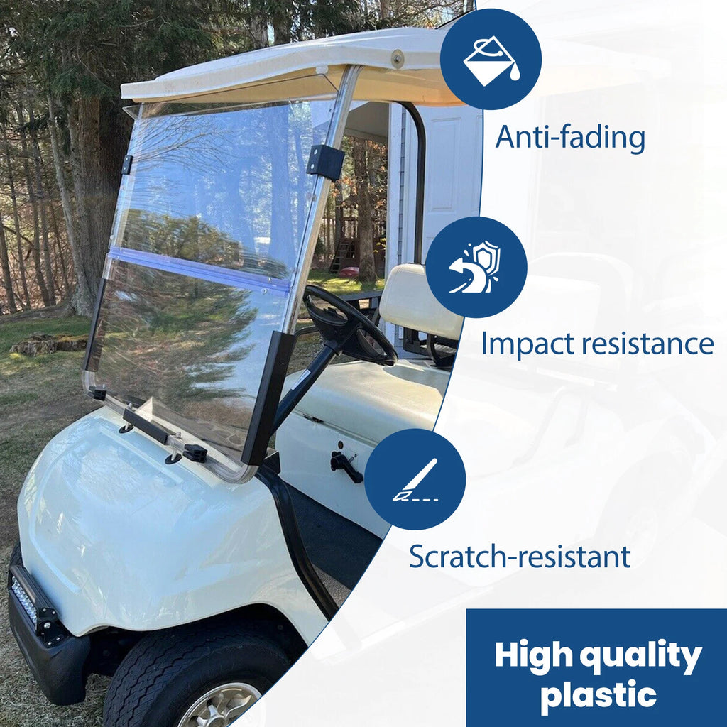 Clear PC Folding Windshield for Yamaha G14 G16 G19 (1995–2003)