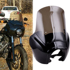 6" Headlight Fairing with 15" Smoke Windshield for Harley Dyna (2006–2017)