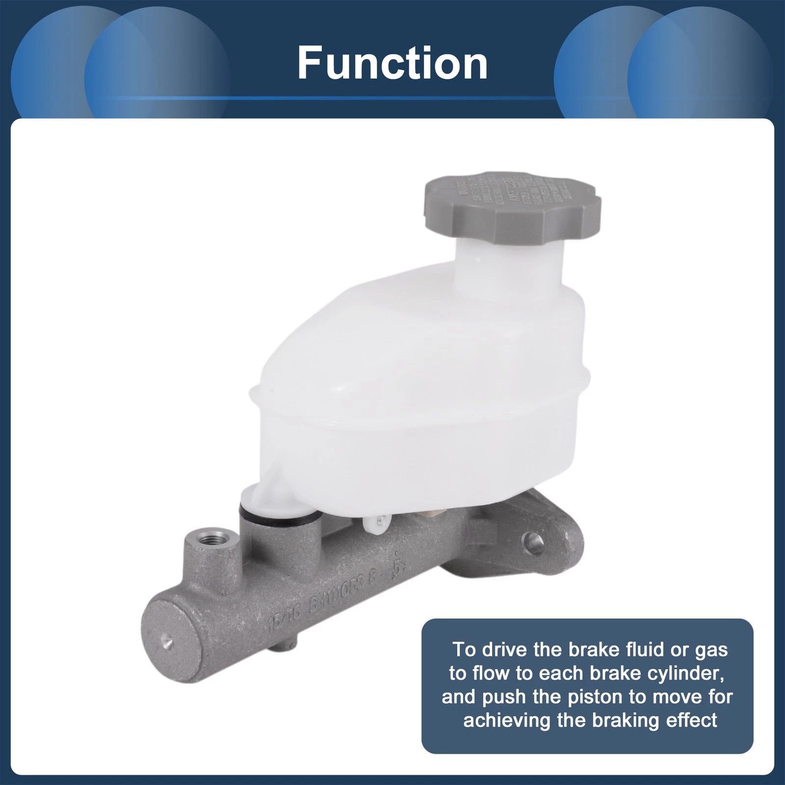 Brake Master Cylinder with Reservoir No. 585102D300 for Hyundai Elantra (2001–2006)