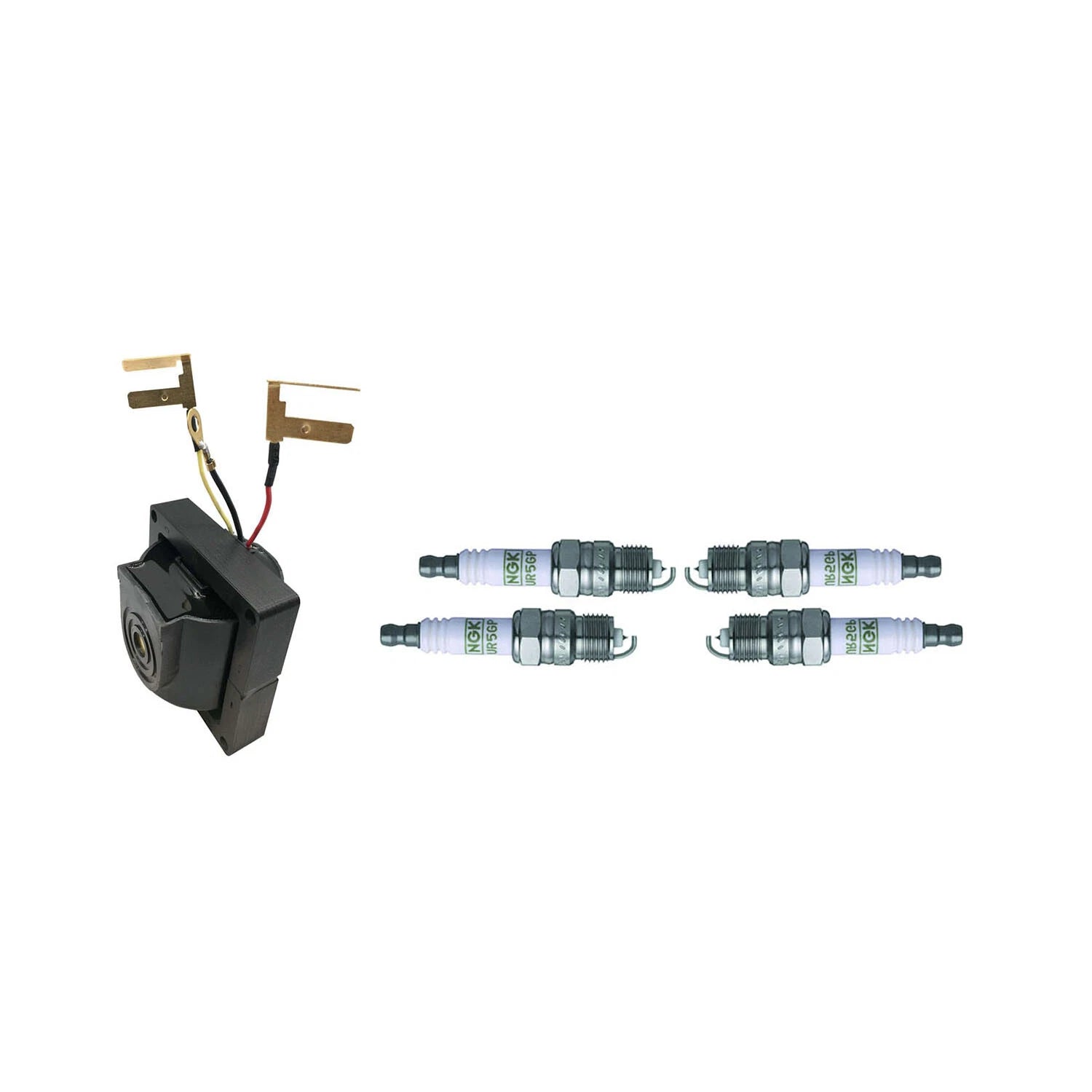 Set of 4 Hitachi Ignition Coils & NGK Platinum Spark Plugs for Astre Monza (1983–1984)
