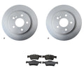 Hella Rear Rotors & Bosch Ceramic Brake Pads Kit for R230 SL550 W221 S400 S550 (2002–2012)