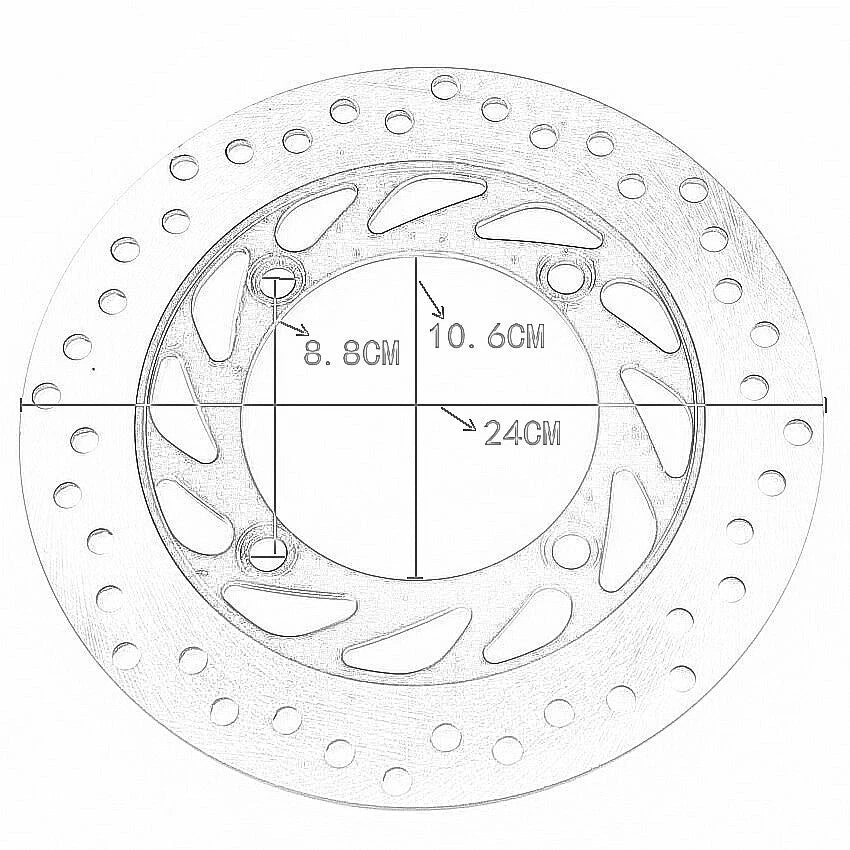 Rear Brake Disc for Honda CB250 (1992–2005) 45351-KBG-J00