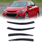 Set of 4 Window Visors for Chevrolet Cruze (2008–2016) Smoke Acrylic