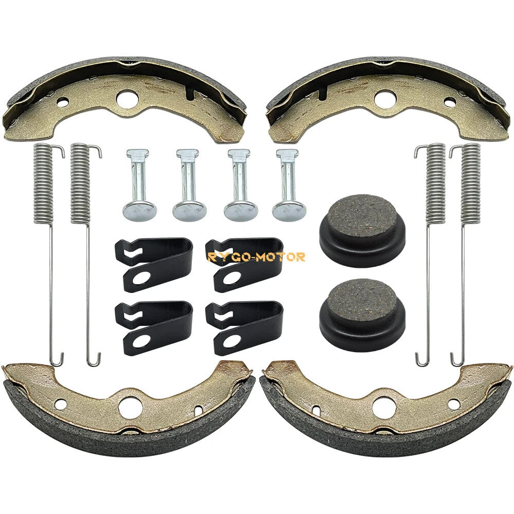 Front Brake Shoes & Rear Brake Pads for Yamaha YFM350FW Big Bear 350 (1987–1995)