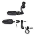 Black Flash Arched FootPeg for Yamaha XV250 XV400 XV535 (1.25")