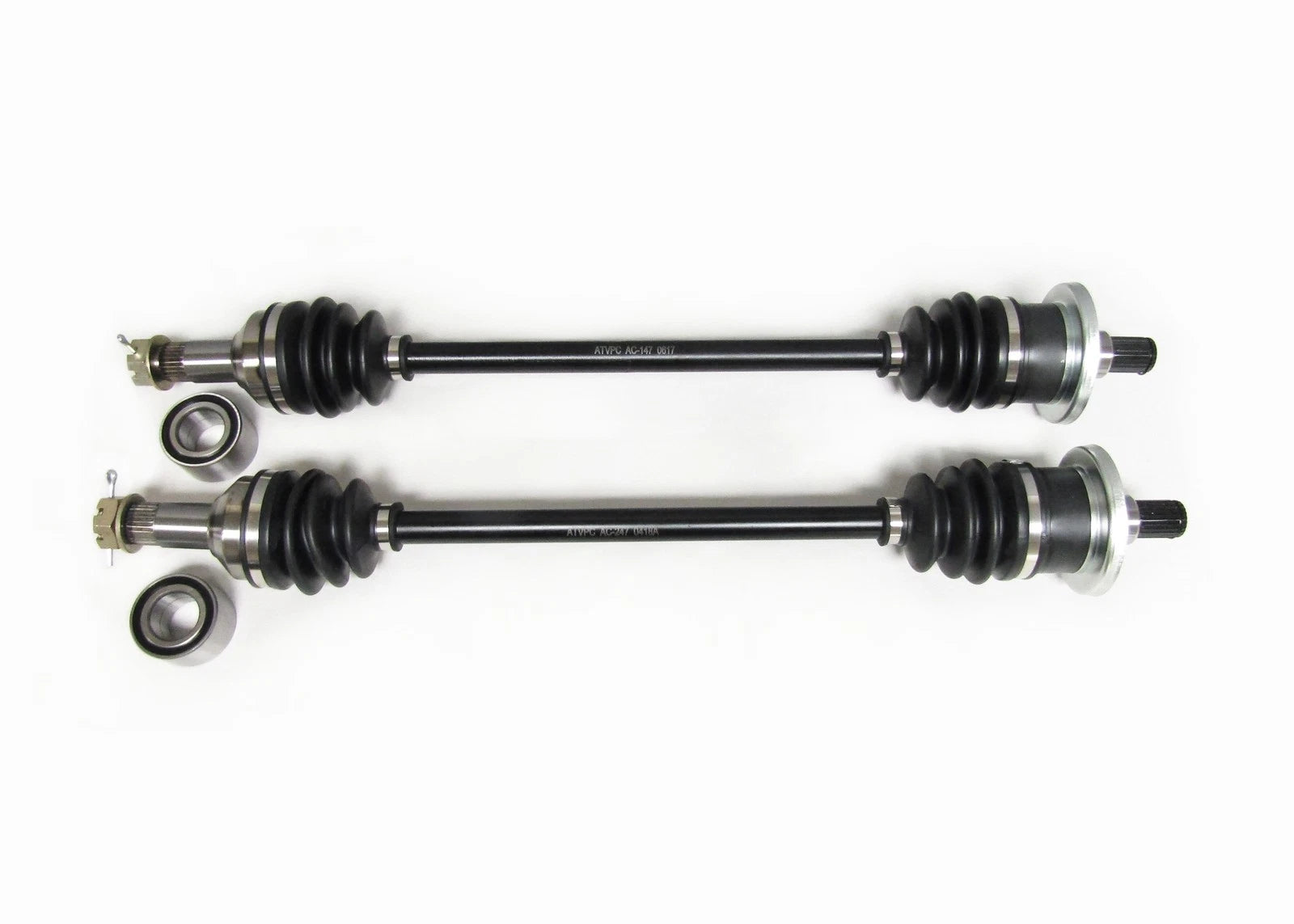 Set of 2 Front CV Axles & Bearings for Arctic Cat (1502-939, 1502-940)