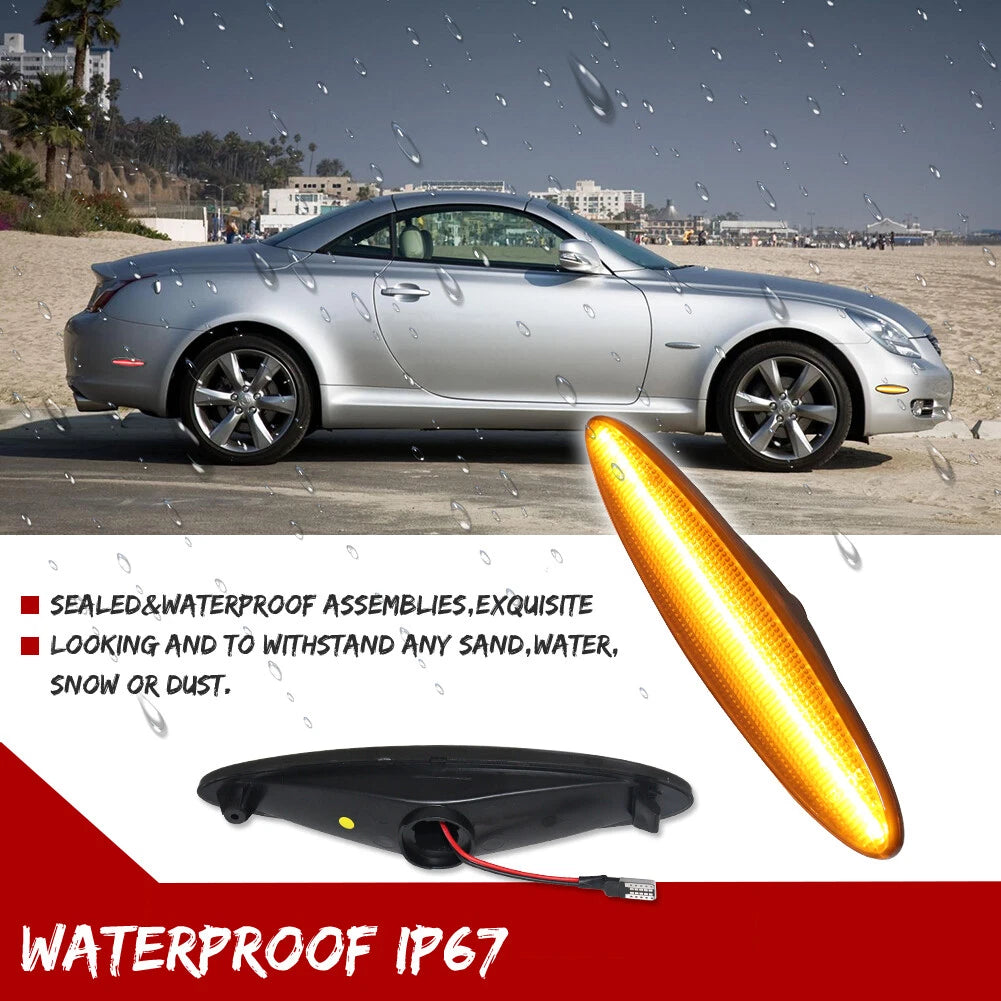 Amber LED Marker Light Set for Lexus SC430 (2002–2010)