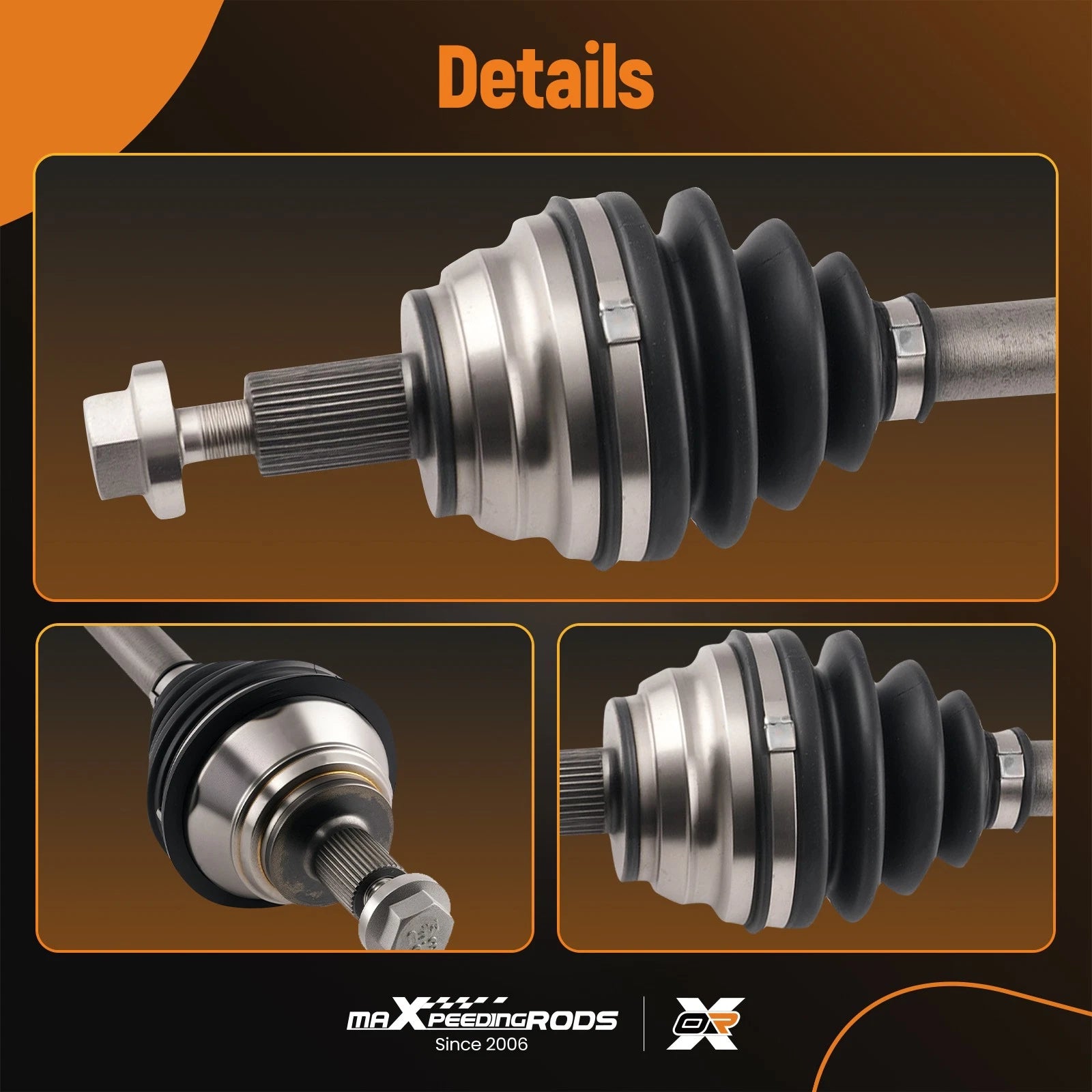 Complete Front CV Axle for VW Beetle Passat 1.8L (2014–2017) FWD Auto Trans