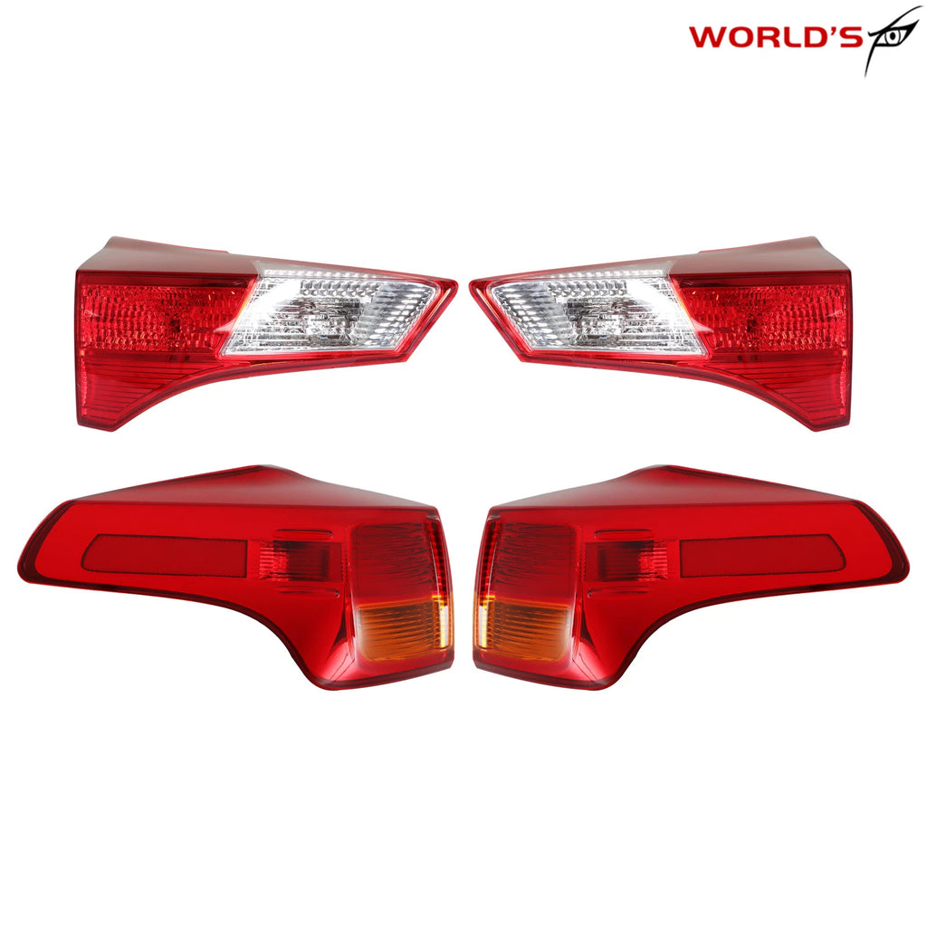 Set of 4 Tail Lights for Toyota RAV4 (2013–2015)