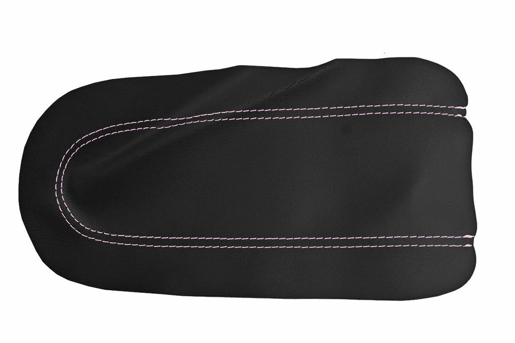 Leather Console Lid Cover for VW Jetta Golf MK4 (1999–2004) Pink Stitch