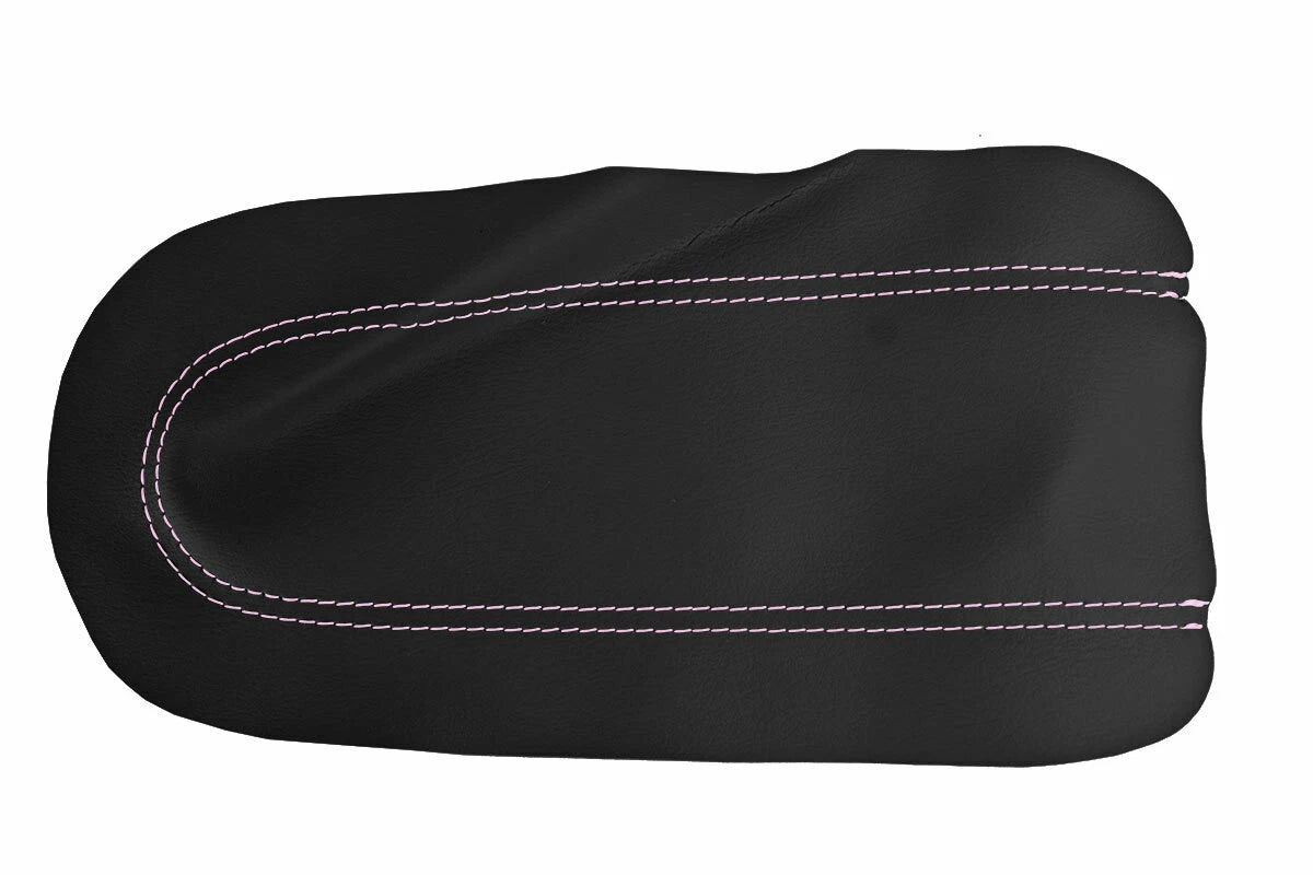 Leather Console Lid Cover for VW Jetta Golf MK4 (1999–2004) Pink Stitch