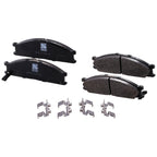 Set of 4 Front Semi-Metallic Brake Pads for Nissan Frontier, Pickup
