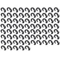 Pack of 75 Adjustable Shock Cord Hooks for Rubber Bungee Tarp Cover