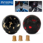 Carbon Fiber Ball Gear Shifter Knob with 3 Adapters