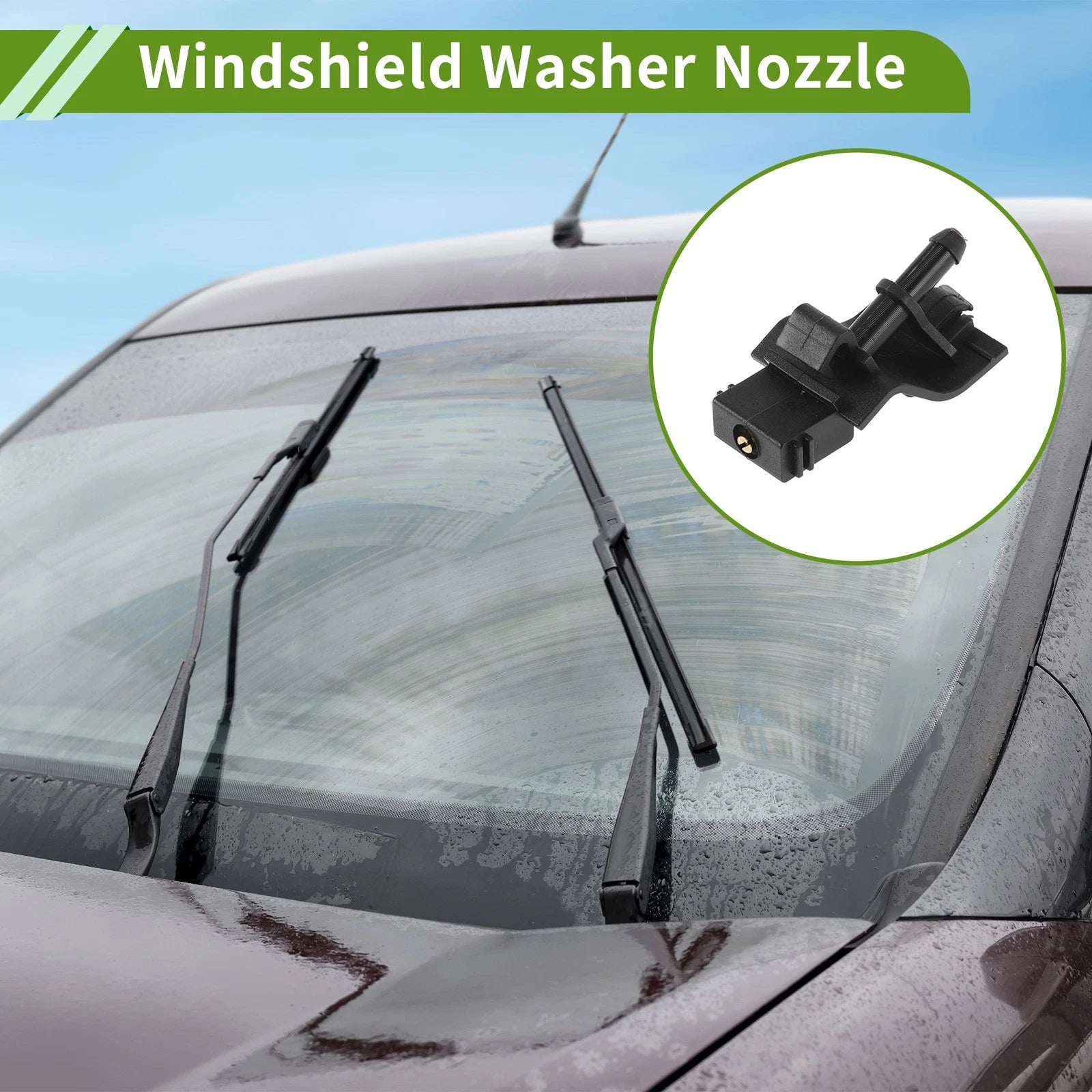 Windshield Washer Nozzle w/ Hose Connector for Toyota (No. 8538112300)