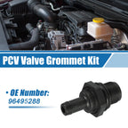 PCV Valve Fittings No.96495288 for Chevrolet Aveo (2004–2008) Black