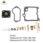 Carburetor Repair Rebuild Kit for Yamaha TT250 XT250 (1980–1983)
