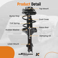 Set of 2 Front Struts w/ Coil Spring Assembly for Subaru Impreza (2008–2011)