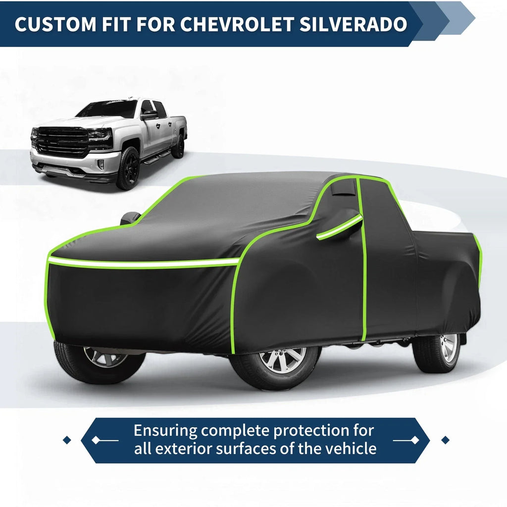 Waterproof Car Cover for Chevrolet Silverado Crew Cab 6.6ft Short Bed (2000-2018)