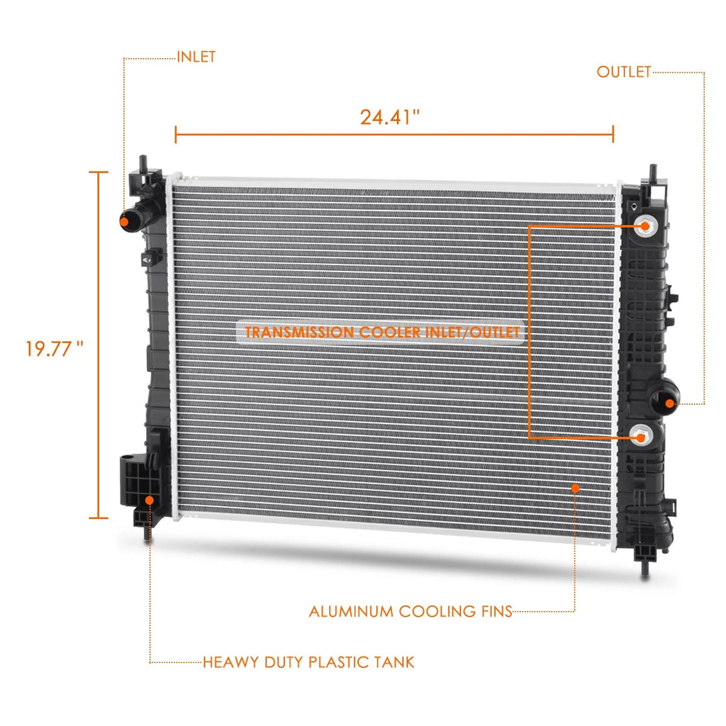 Aluminum Core Cooling Radiator DPI-13840 for Buick Encore/Chevy Trax (2016–2022)