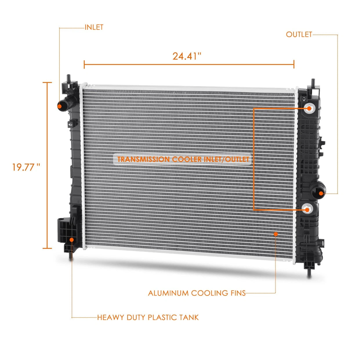 Aluminum Core Cooling Radiator DPI-13840 for Buick Encore/Chevy Trax (2016–2022)