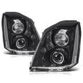HID Projector Headlight for Cadillac DTS (2006–2011) - Clear Corner Black