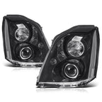 HID Projector Headlight for Cadillac DTS (2006–2011) - Clear Corner Black