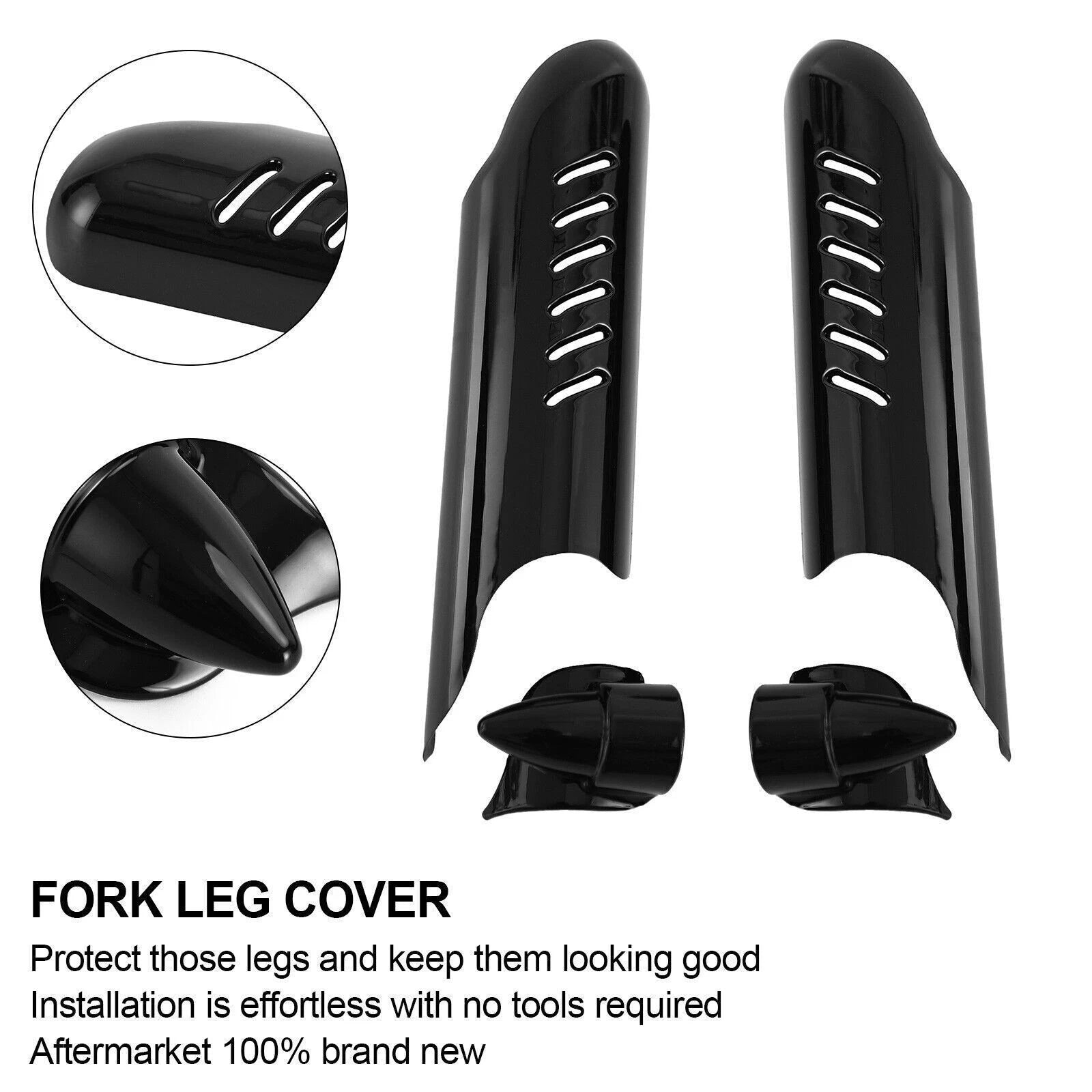 Fork Lower Leg Deflector Shield Cover for Harley Touring Electra Glide FLHT (2000–2013)