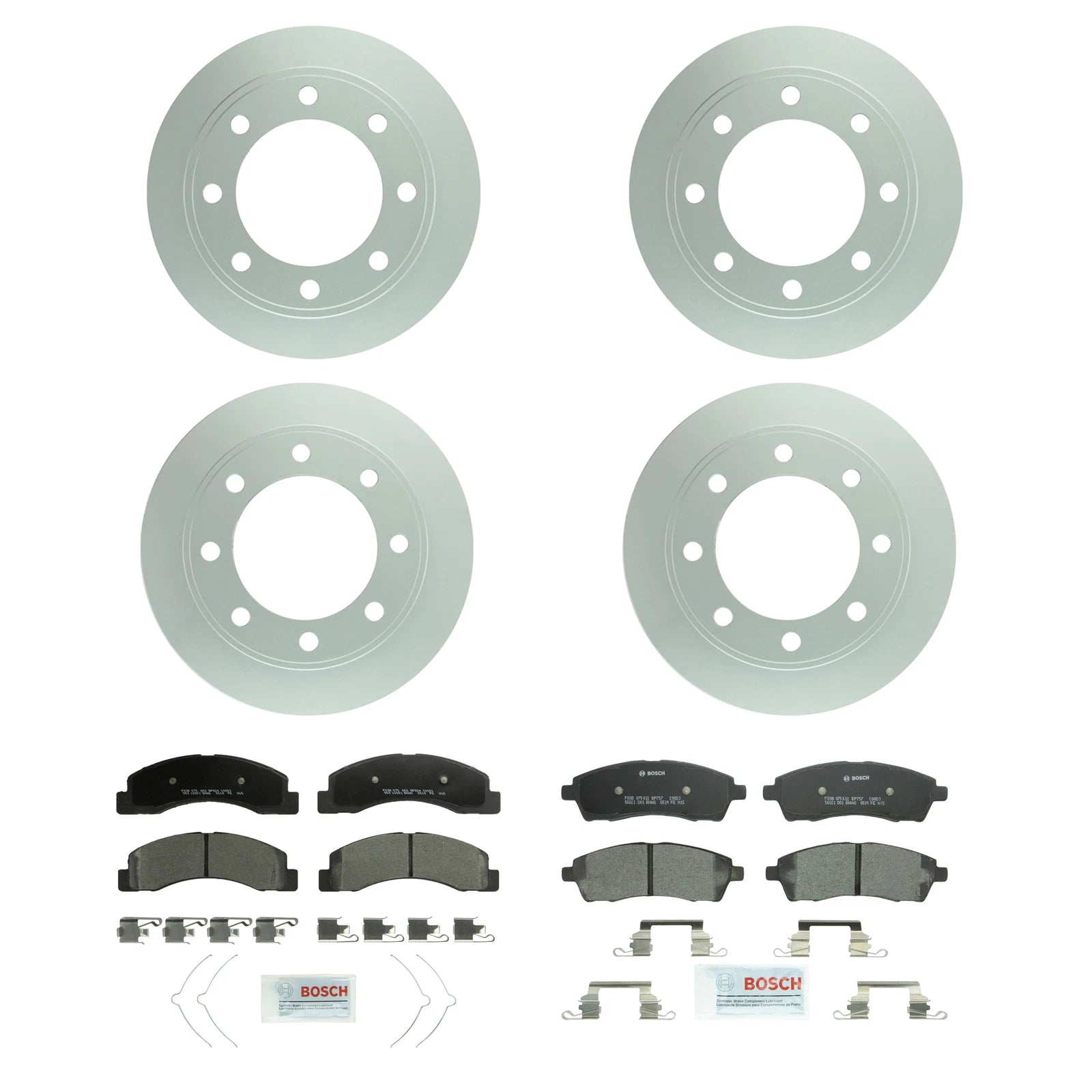 Brake Kit Disc Rotors & Semi-Met Pads for Ford (330.7mm & 325.8mm)