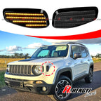 Pair of Smoked Front Side Marker Turn Signal Lights for Jeep Renegade (2015–2022)