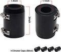 48" Stainless Steel Flexible Coolant Water Hose Kit with Caps