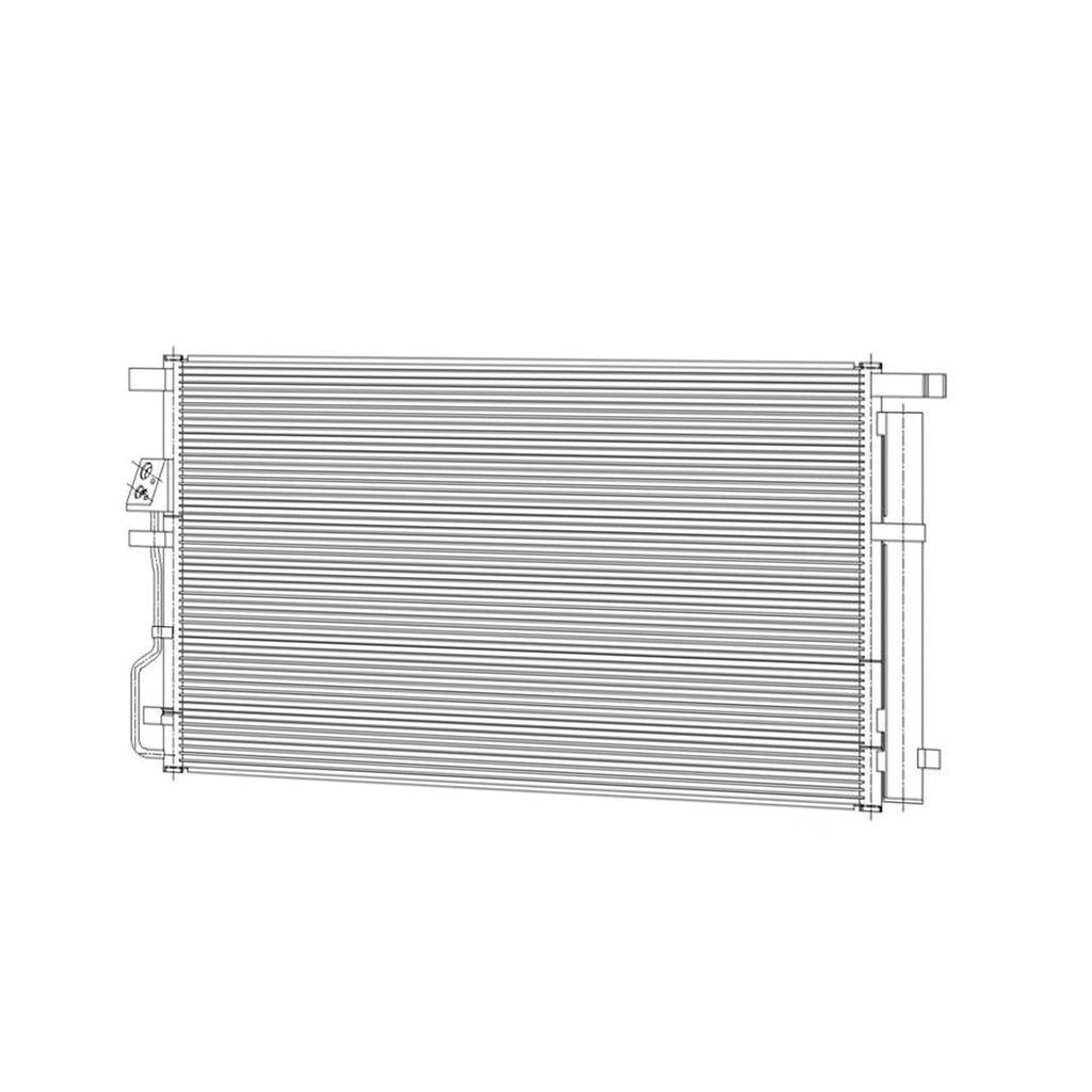Replacement Aluminum A/C Condenser for Hyundai Tucson (2016–2018)