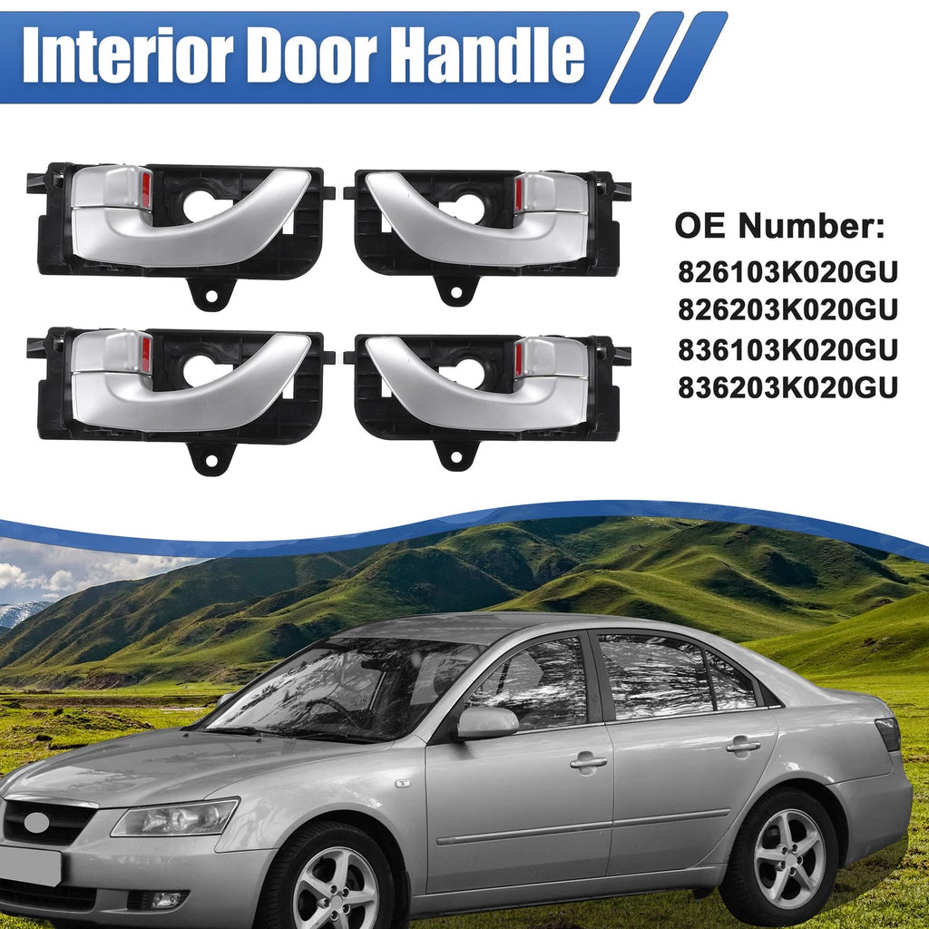 Set of 4 Interior Door Handles for Hyundai Sonata (2005–2008)