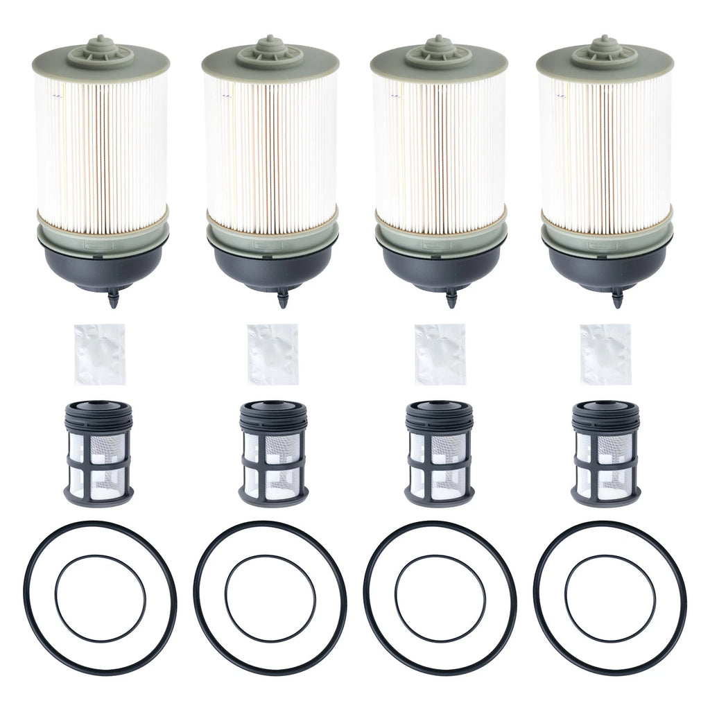 Set of 4 Fuel Filters for Detroit Diesel DD13/DD15/DD16 (2014–2024)