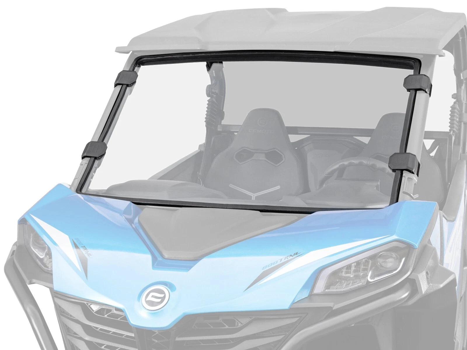 Clear Scratch Resistant Full Windshield for CFMOTO ZForce 800 Trail (2016–2023)