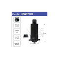 Washer Pump Front/Rear for Toyota Prius Hybrid ZVW50R (2015–2019)