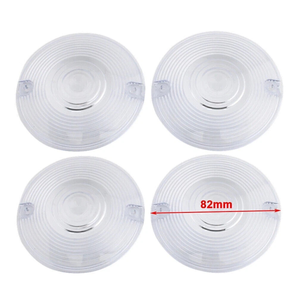 Set of 4 Turn Signal Light Indicator Cover Lens for Harley Davidson Electra Glide