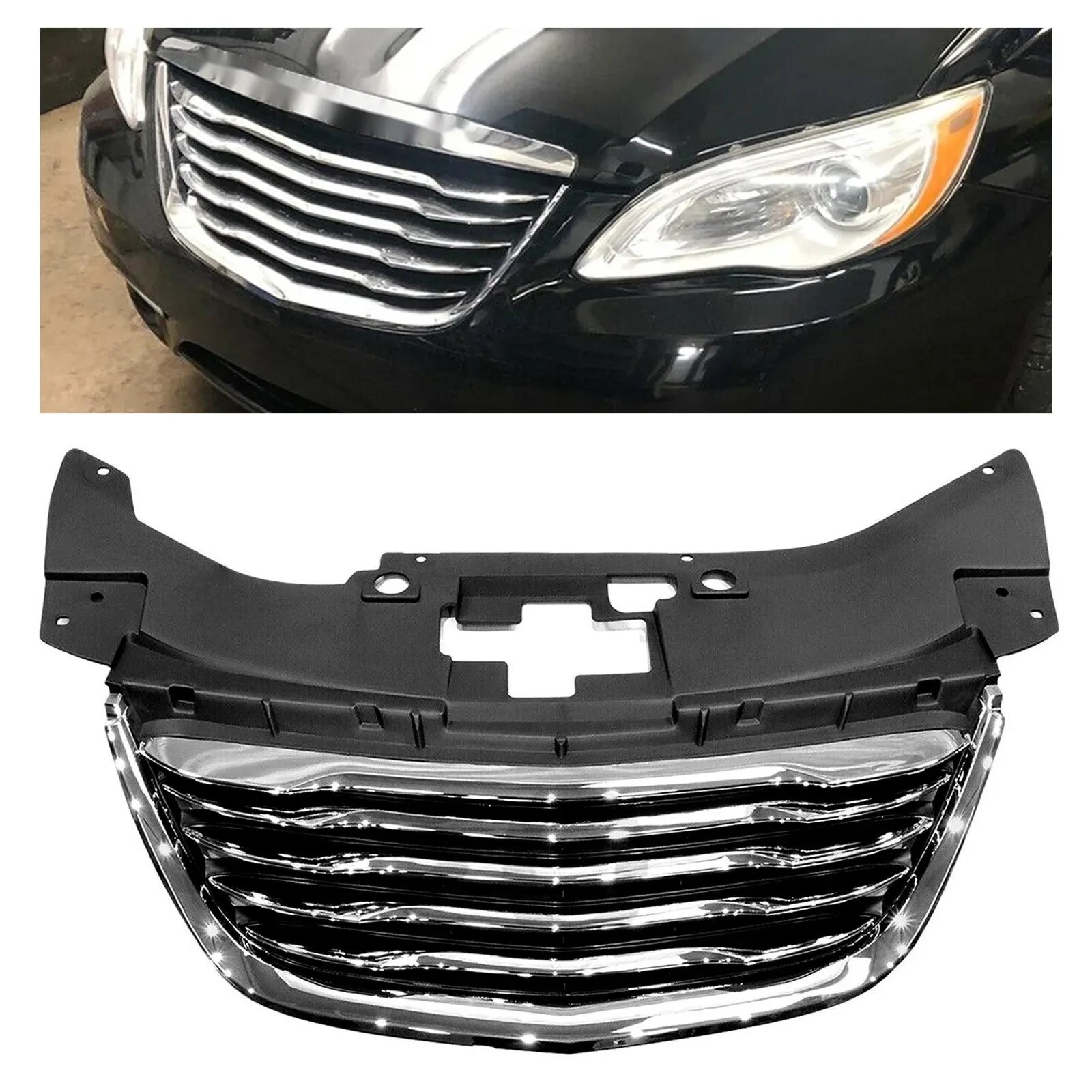 Chrome Front Hood Grille for Chrysler 200 (2011–2014) 68082050AE