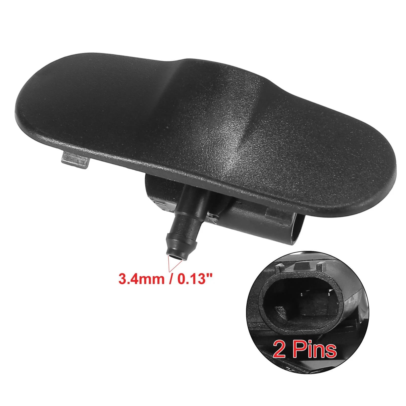 1 Pair Windshield Washer Nozzles for Audi A4 A5 (2008–2016) 8T0955987B 8T0955988B