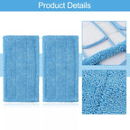 2X Microfiber Mop Pads for Swiffer Sweeper Mop (Quick Drying, Reusable)