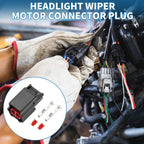 2 Pin Headlight Wiper Motor Connector Plug for Toyota Lexus 