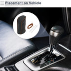 Gear Shift Knob Cover for Nissan Tiida (2004–2012) Black Brown Faux Leather