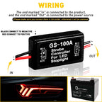 4X Flash Strobe Controller Box Flasher Module for LED Brake Tail Light D