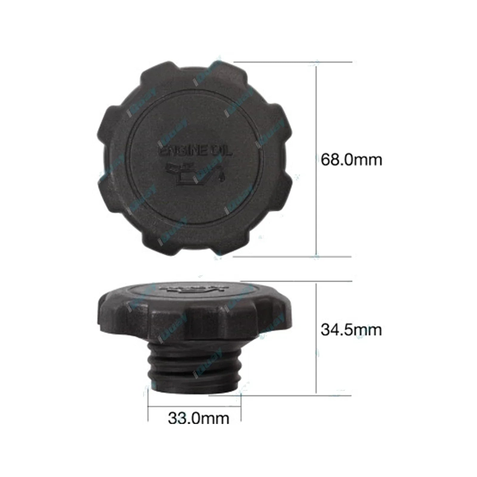 Engine Oil Filler Cap for Hilux LN147R LN167R LN172R 3.0L 4cyl 5L-E 2000~2005