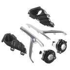 Bumper Fog Light Lamp Set with Bezel Frame & Chrome Trim for GMC Terrain (2018–2021)