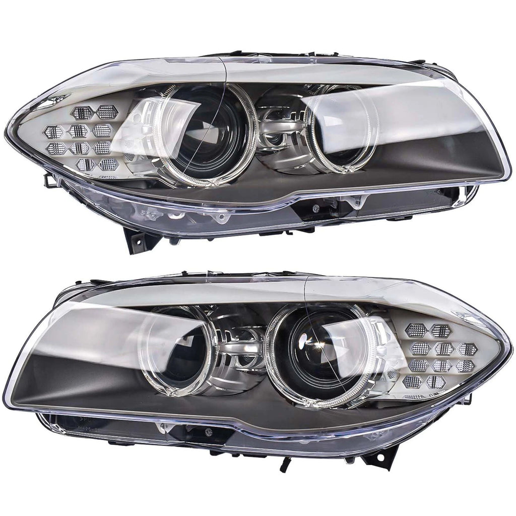 2Pcs Xenon Headlight for BMW 5 Series (2011–2013)