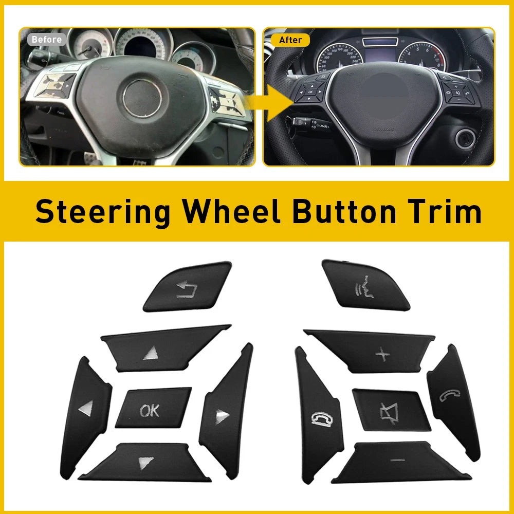 12x Steering Wheel Switch Button for Mercedes E-Class C-Class G-Class (2009–2016)